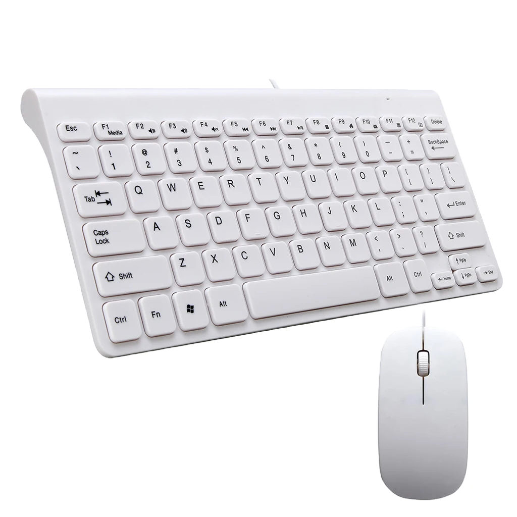 

Universal 78 Keys USB2.0 Wired Gaming Keyboard and Mouse Combos (Pack of 1) White