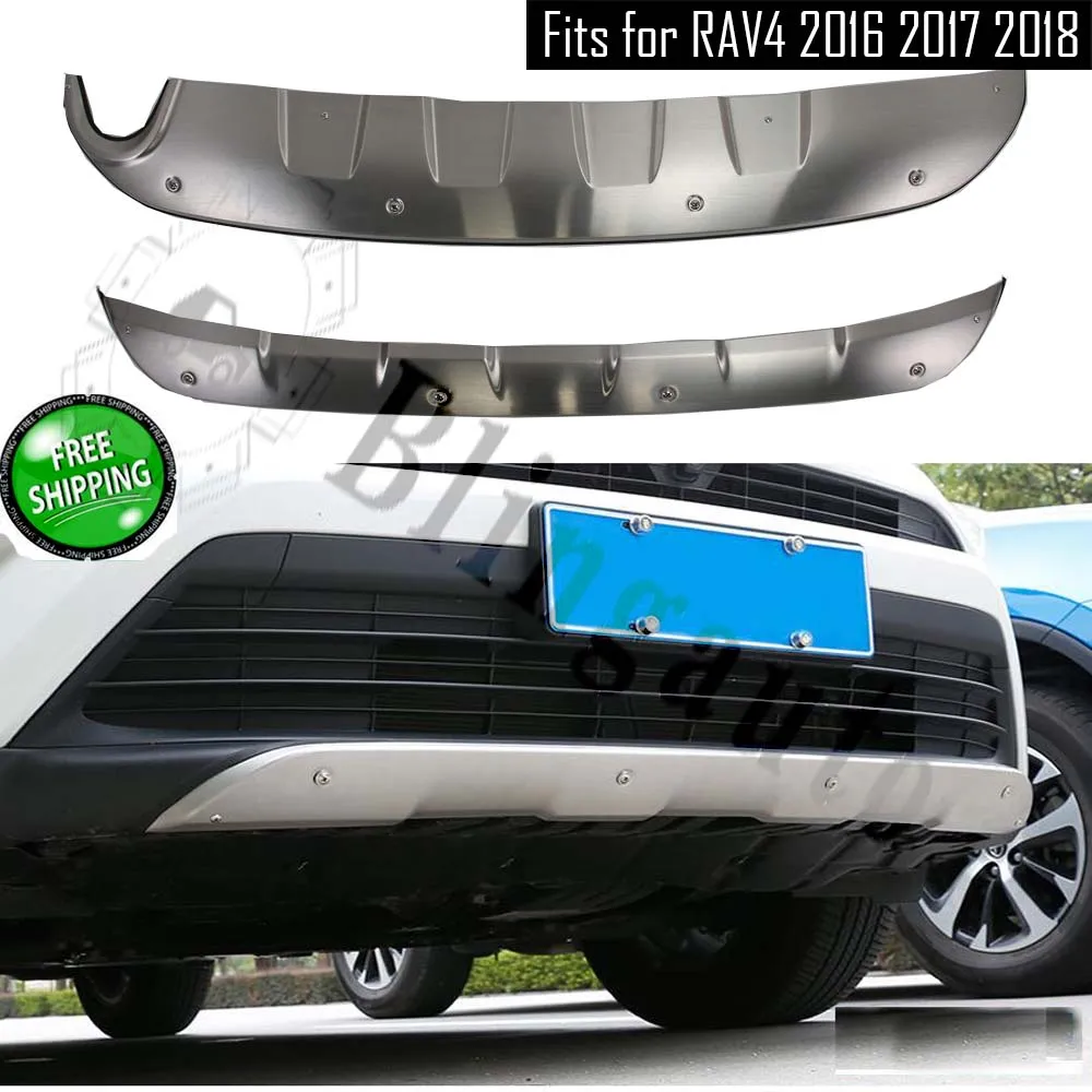 Передняя и задняя опорная плита Подходит для T oyota RAV4 2016 2018 защитная пластина из