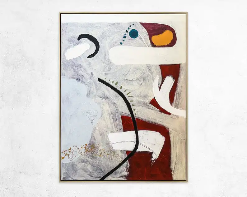 Абстрактная живопись Большой акриловый холст настенное искусство экспресс