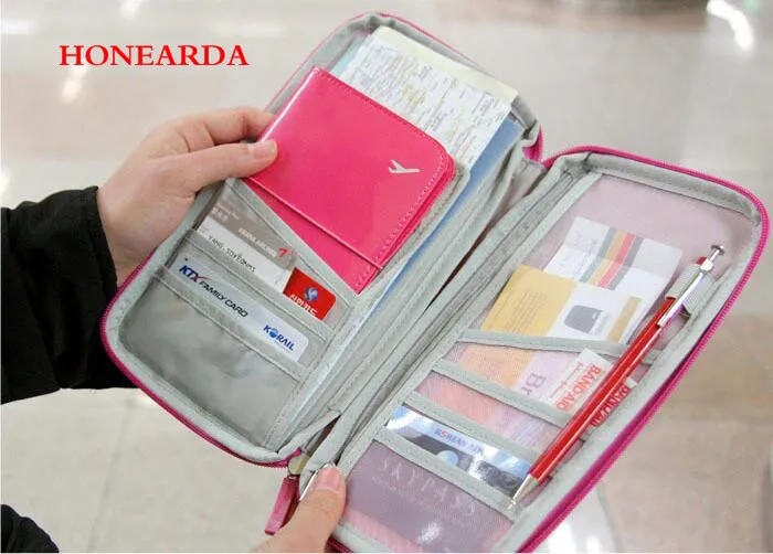 

wholesale 200PCS/lot High Quality Travel Passport Cover Wallet Multifunction ID Credit Card Holder Organizer Bag