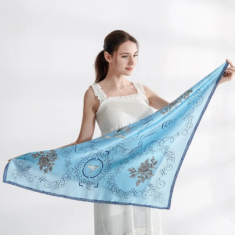 

New silk scarves mulberry silk "flowers" silk square scarf/silk scarf scarf/silk shawl