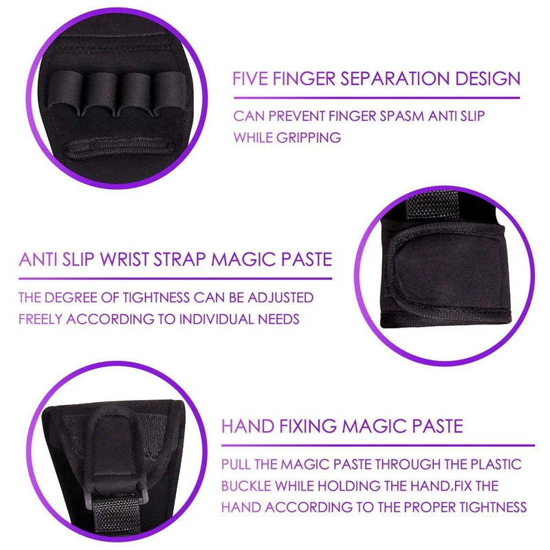 Finger Splint Brace ability, Finger Gloves Brace Elderly Fist Stroke Hemiplegia Hand Training [Single Hand]- Black