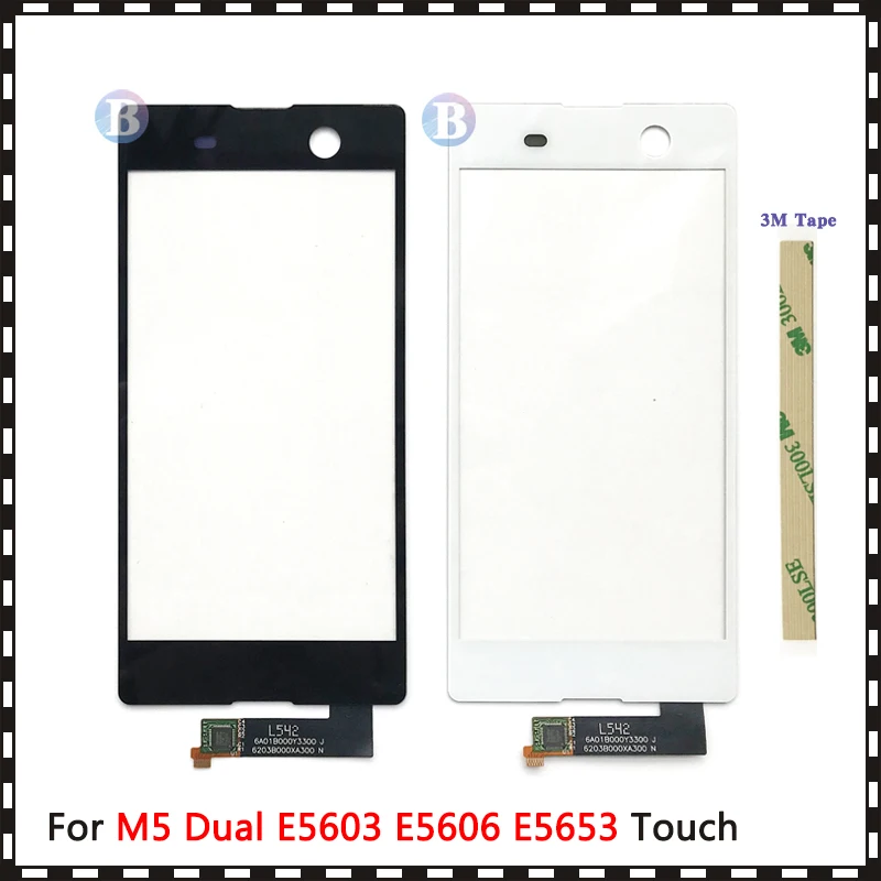 

High Quality 5.0" For Sony Xperia M5 Dual E5603 E5606 E5653 Touch Screen Digitizer Front Glass Lens Sensor Panel