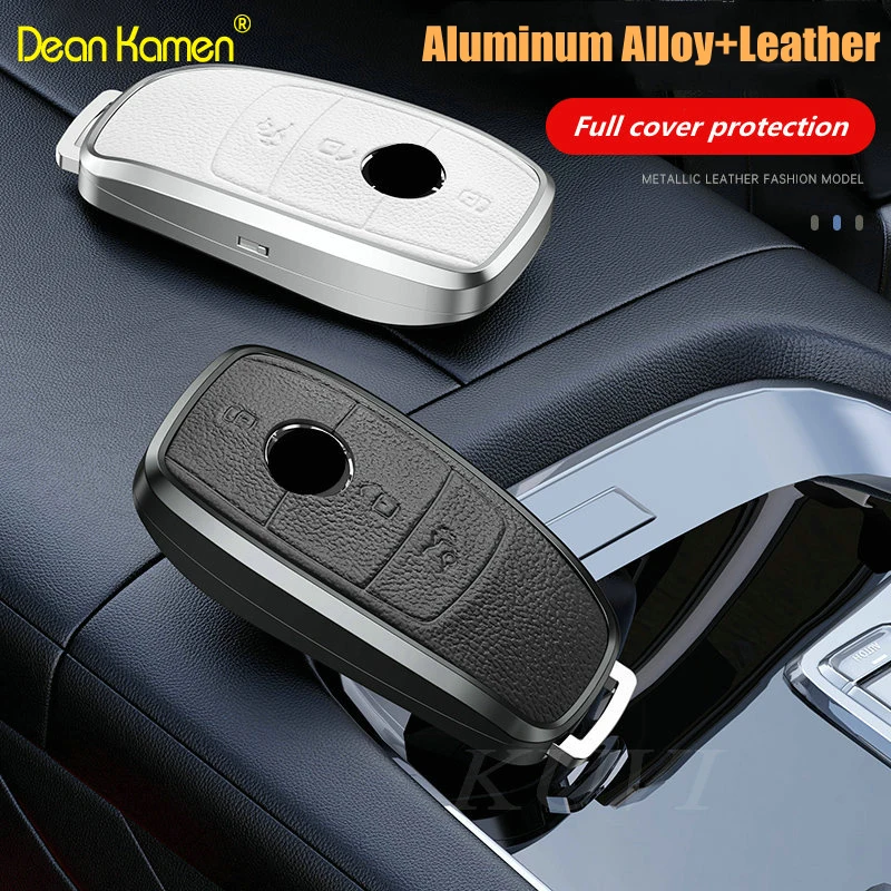 

Alloy leather Car Key Cover Case Shell Protective Bag For Mercedes Benz A C E S G GLS Class W177 W205 W213 W222 G63 X167 Maybach