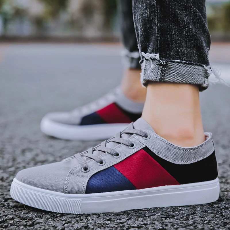 

Large size 28 28.5 cm canvas shoes men vulcanize sneakers elegant espadrilles comfort trainers mens sneakers