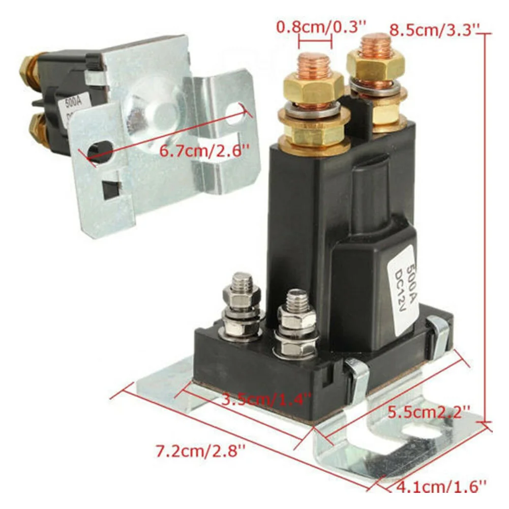 4 Pin 12V AMP 500A Switch Accessories On Off Dual Battery Starter Isolator Power Car Replacement Professional Relay Easy Install |