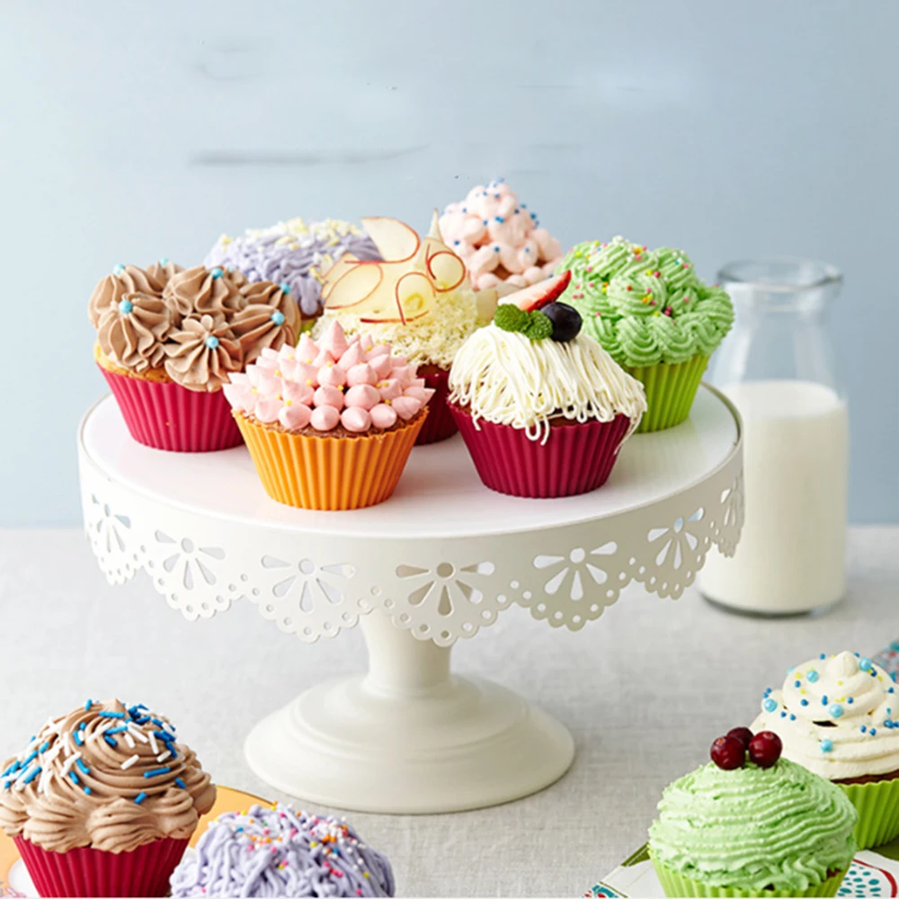 12 шт./лот силиконовые формы для выпечки тортов круглой силиконовая форма кексов