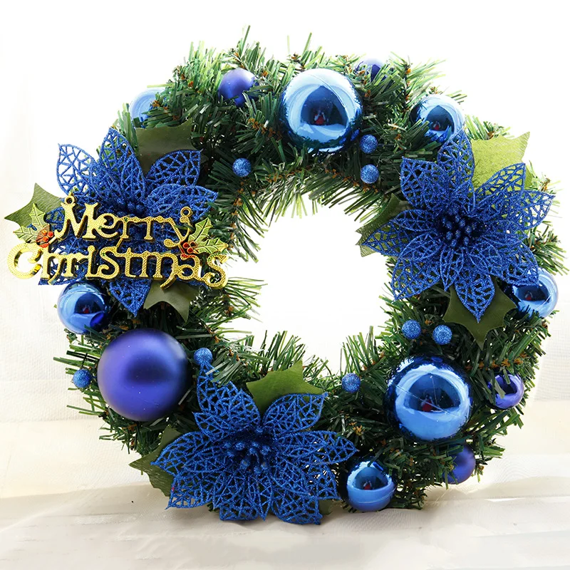 Рождественский венок подвеска ручной работы из ротанга гирлянда украшение для