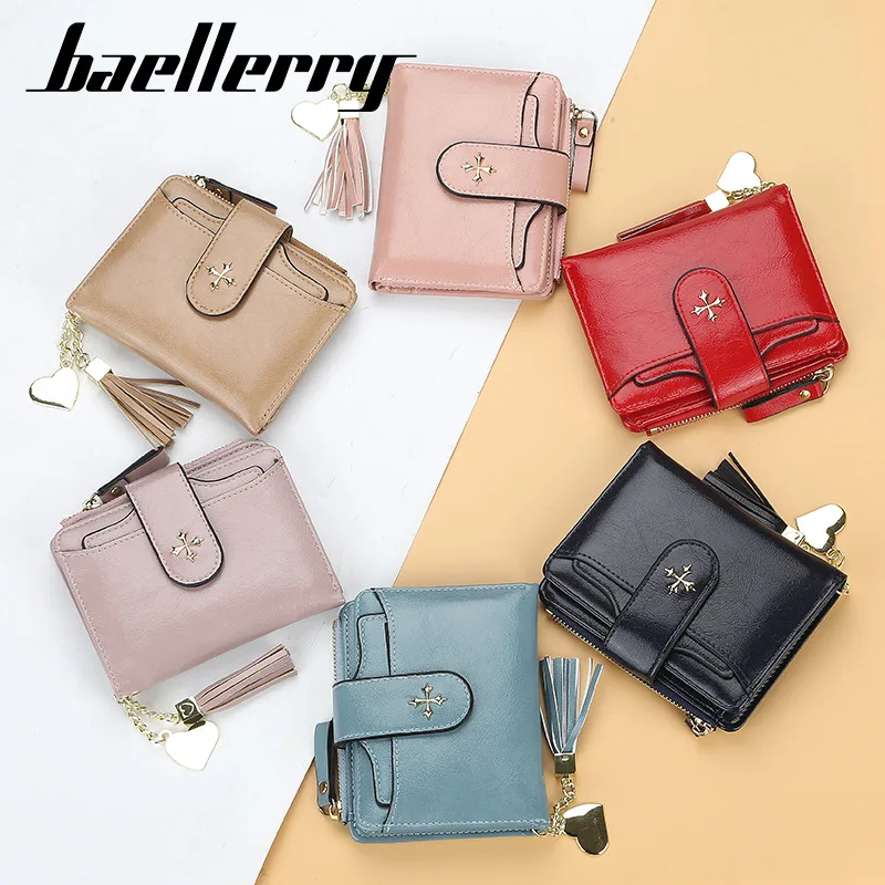 

Baellerry Leather Women Wallet Hasp Small and Slim Coin Pocket Purse Women Wallets Cards Holders Wallets Purse Luxury Brand