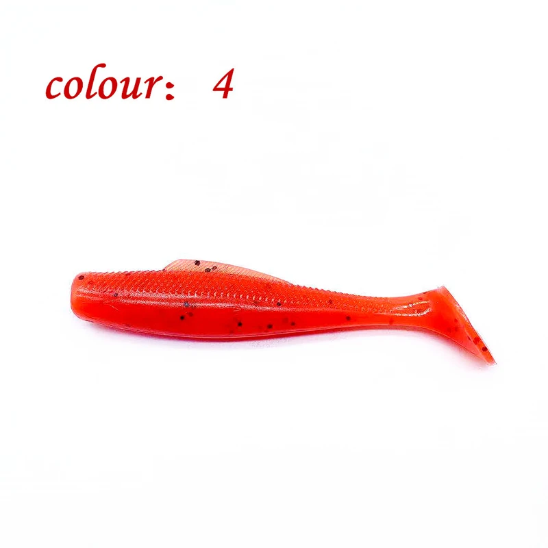Wokotip 6 шт./лот 8 см 5 г Pesca искусственная мягкая блесна, Япония Shad червь Swimbaits джиг голова для ловли нахлыстом силиконовая резиновая рыбка