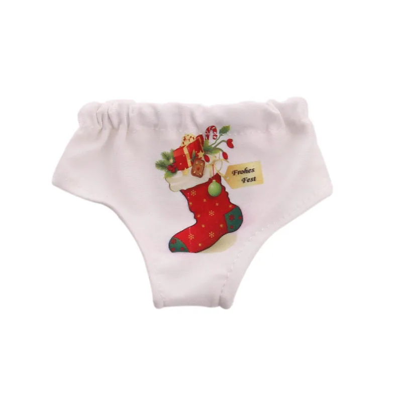 Christmas socks Новинка года, нижнее белье в виде куклы трусы для девочек, 18 дюймов, 45 см, 43 см, новая кукла, фламинго, Санта Клаус, олень рождественское - Цвет: Christmas socks