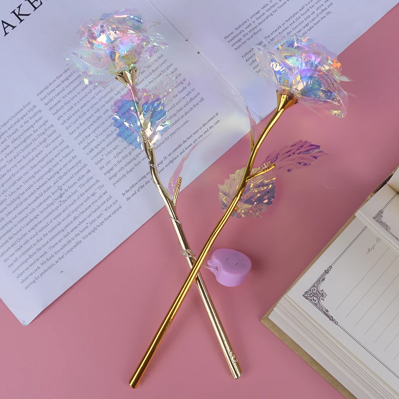 

Valentine's Day Lighting Rose 24K Foil PlatedGold Rose Foreverlove Wedding Decor