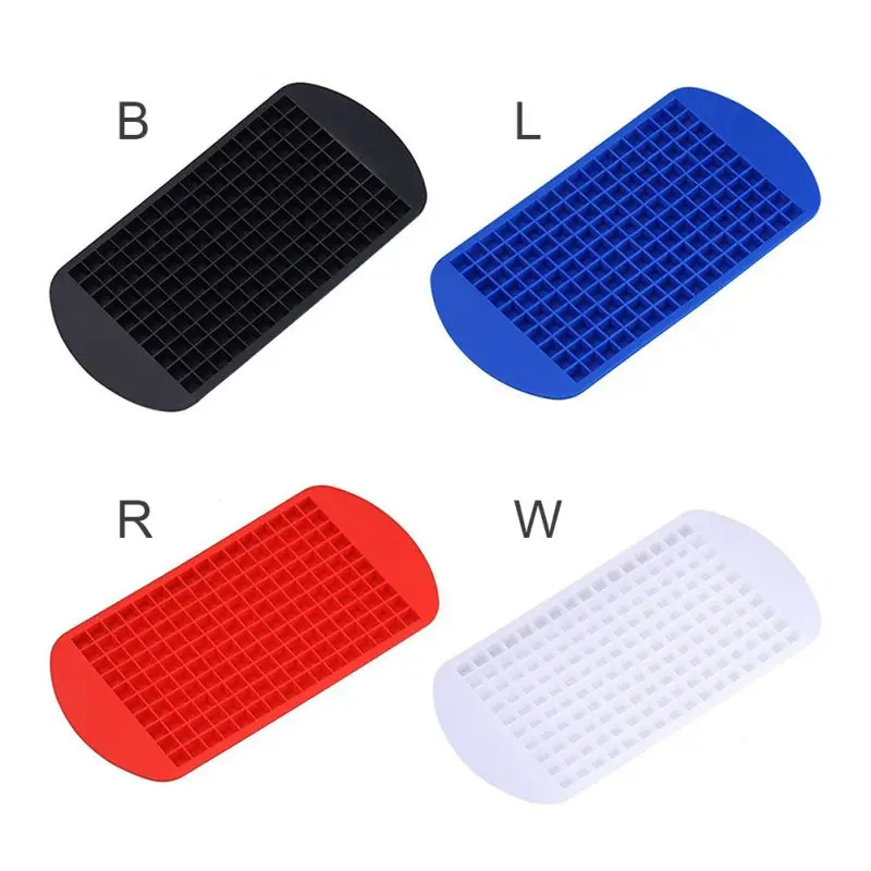 160 Grid Silicone Ice Cube Small Mold Maker Food Box Blue/White/Red X | Дом и сад