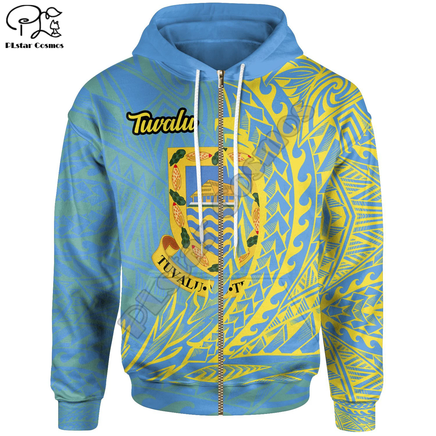 

PLstar Cosmos 3DPrint Newfashion Tuvalu Polynesian Tribal Tattoo Amazing Pattern Turtle Harajuku Streetwear Funny Hoodies/Zip K7
