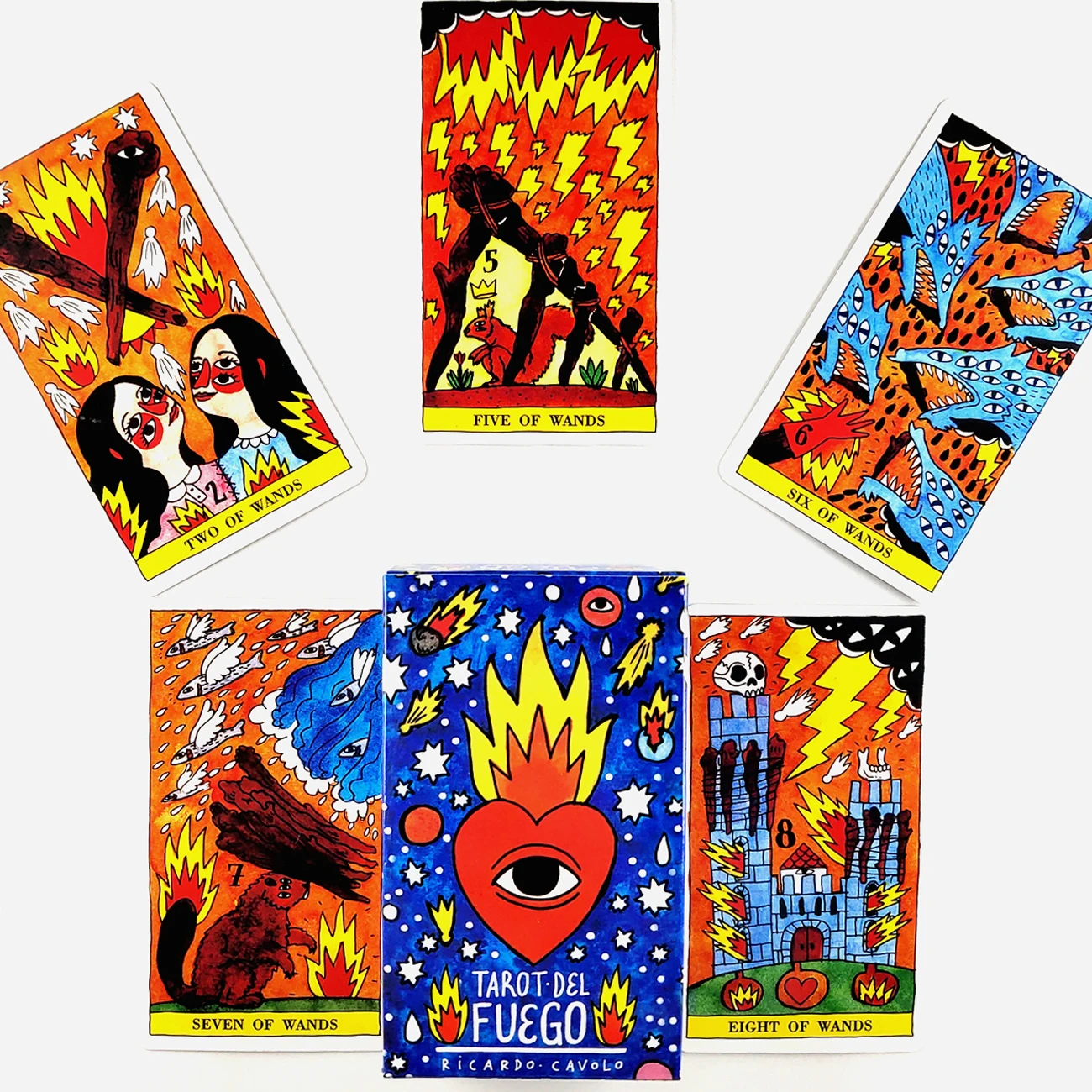 

New High Quality Tarot Del Fuego Cards Fortune Guidance Telling Divination Deck Board Game With PDF Guidebook For Friend Game