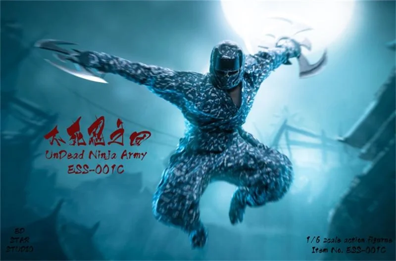 

В наличии 1/6 Игрушечная модель ESS-001 Undead Group Ninja 2 цвета, экшн-фигурка для коллекции