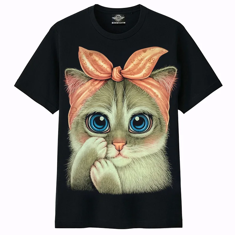 

Women's short-sleeved T-shirt spring 2020 new large size loose age reduction Women's short-sleeved T-shirt cotton printing