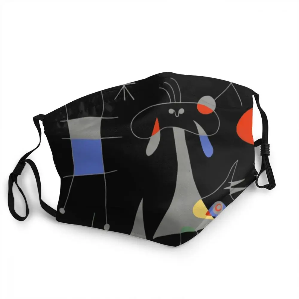 

Joan Miro солнце El Sol маска для лица против дымки произведение живописи защита для взрослых-Одноразовый Респиратор рот-муфельная печь