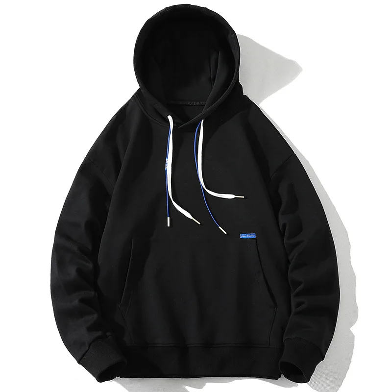 

New Spring Winter Solid Color Hoodie Men Women Thermal Long Sleeves Hooded Pullover Couples Casual Muti-color Cotton Sweatrshirt