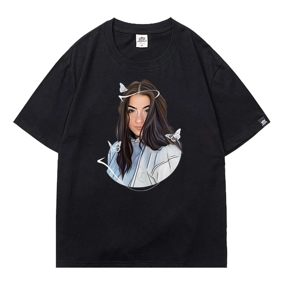 

Cool Charli Damelio Print Teens T-shirt Harajuku Streetwear Anime Boy Loose Tops Fun T Shirt Mens 2021 Summer Oversized T-shirt