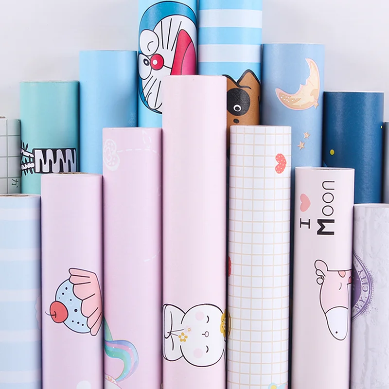 

TT Cartoon Wallpaper Self-Adhesive Waterproof Moisture-Proof Bedroom Cozy Stickers Wall Stickers Children's Room Decoration