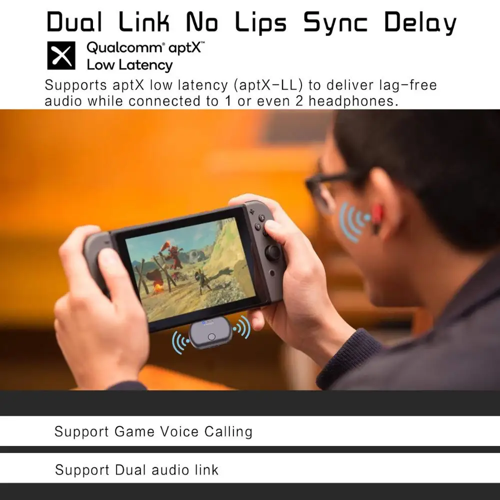 Портативный Bluetooth 5 0 usb type C Aptx аудио передатчик с низкой задержкой беспроводной