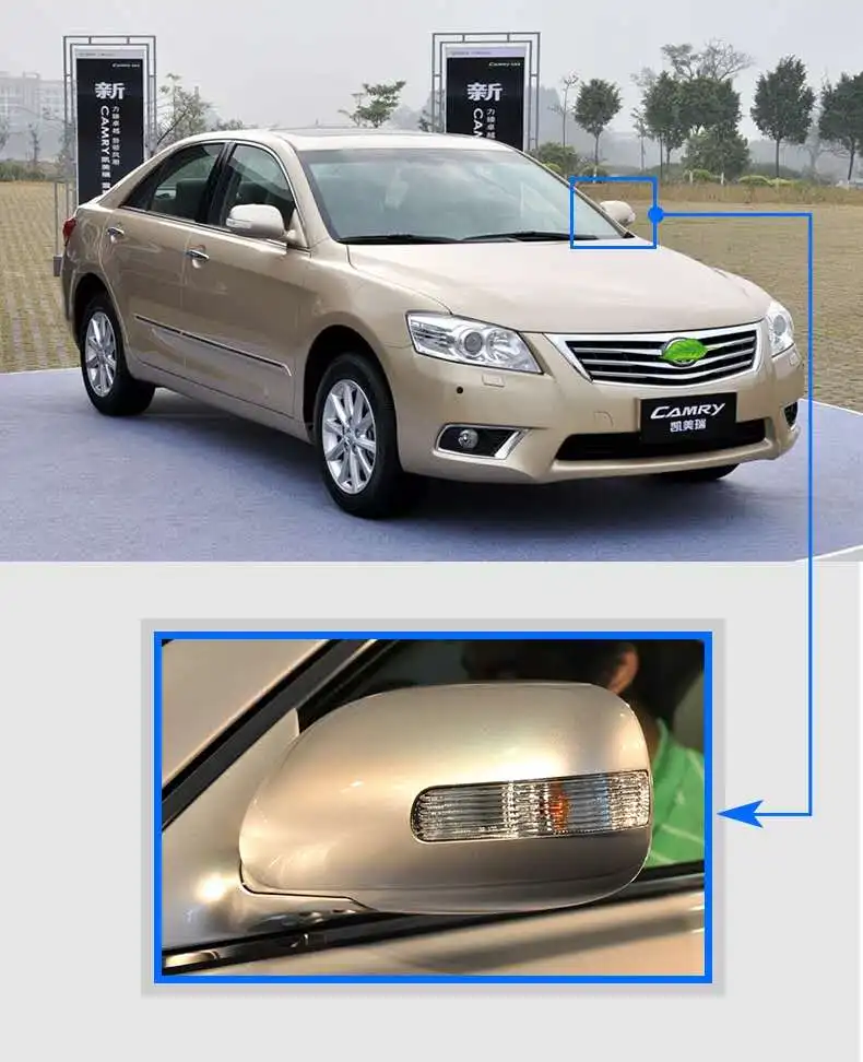 Надеясветильник для бокового зеркала заднего вида TOYOTA CAMRY AURION 2006 2007 2008 2009 2010 2011
