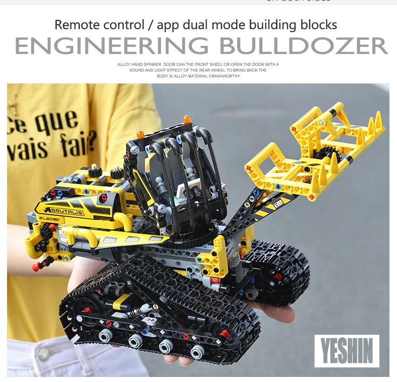 Technic Loader RC Motor function Car Совместимость с новым 42094 гусеничный погрузчик Набор строительных блоков Кирпичи Детские рождественские игрушки