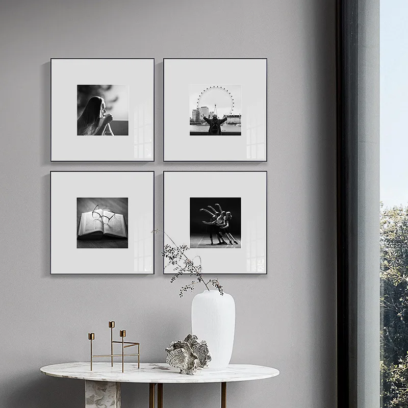 

Modern Minimalist Black and White Photography Decorative Painting Niche Art Model Room Studio Bedroom Study Coffee Shop Mural