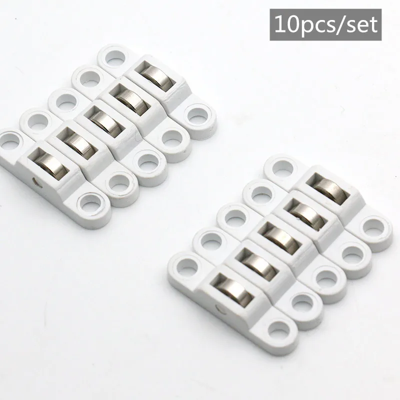 Ролики для раздвижных дверей шкафов 10 шт. Медные мебельные аксессуары и окон