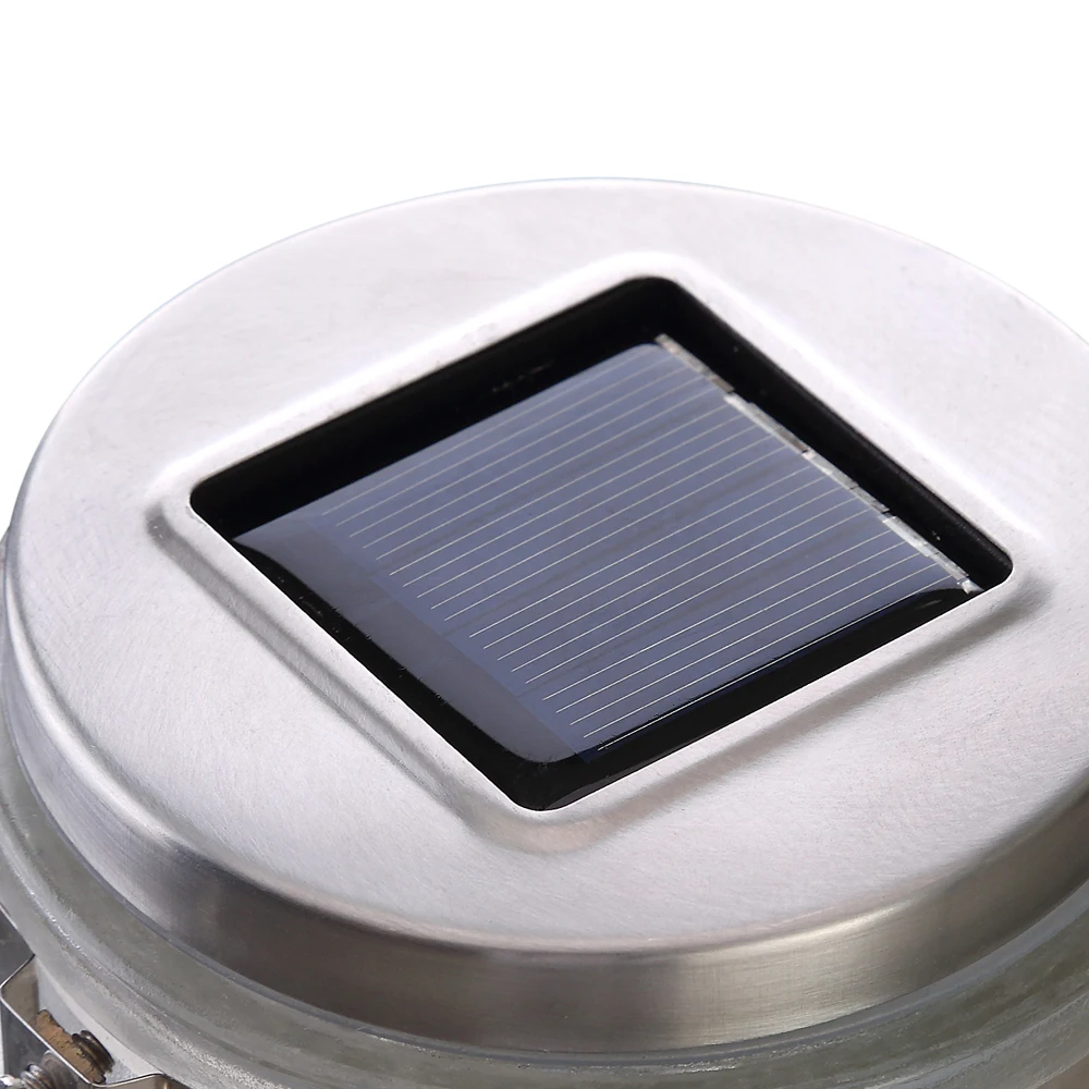 Уличный декоративный светильник на солнечной батарее медная проволока в баночке