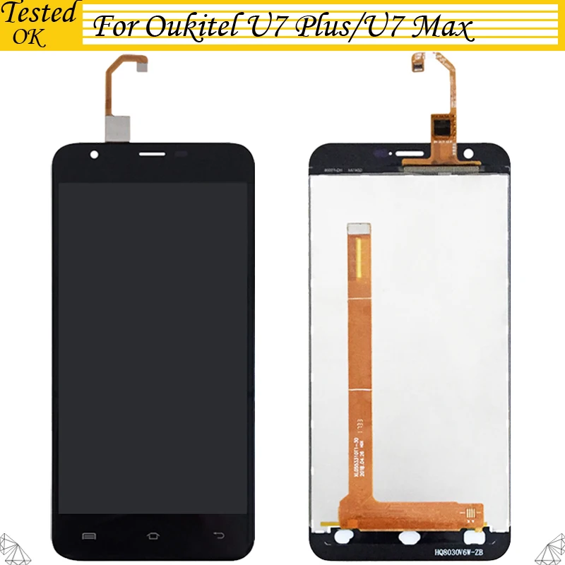 100% протестированный ЖК экран с сенсорным экраном для Oukitel U7 Plus дисплей U7Plus /U7 Max