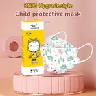 Летняя Детская безопасная для кожи и дышащая pff2 четырехслойная защита kn95 цветная печать одноразовая детская маска для рыбы