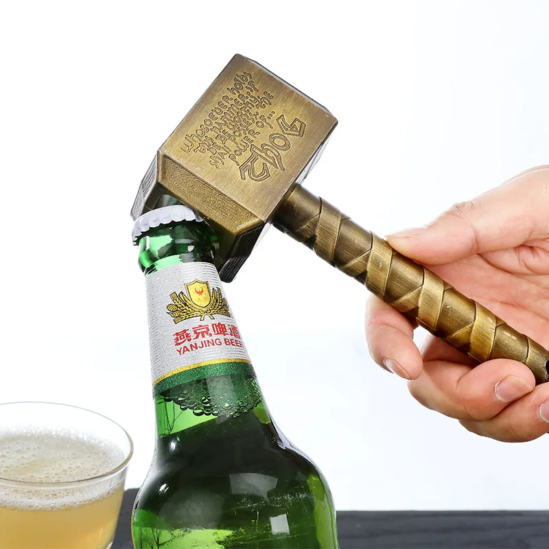 

Beer Bottle Openers Hammer of Thor Shaped Bottle Opener Wine Corkscrew Beverage Wrench Jar Openers for Dinner Party Bar Decor