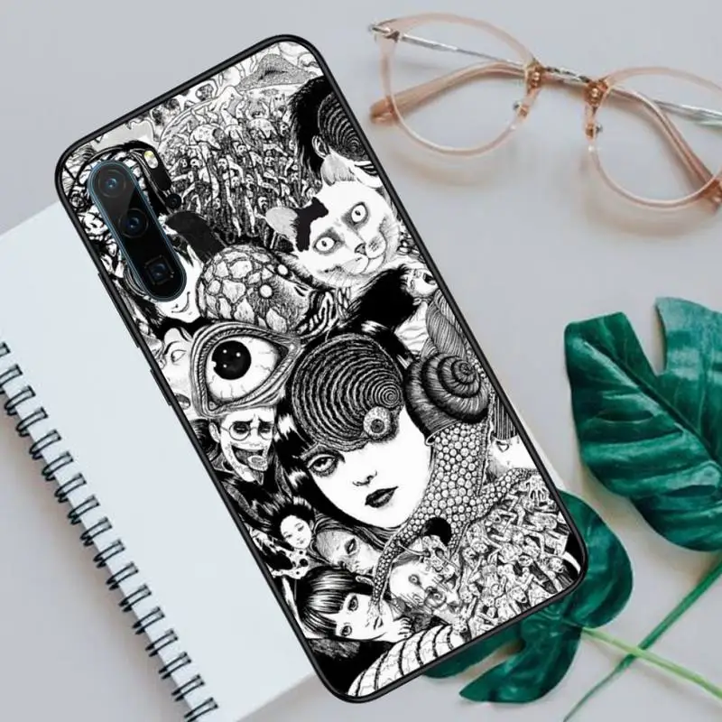

junji ito Tomie Tees horror comic Phone Cases For Huawei honor Mate P 10 20 30 40 Pro 10i 9 10 20 8 x Lite Luxury brand shell