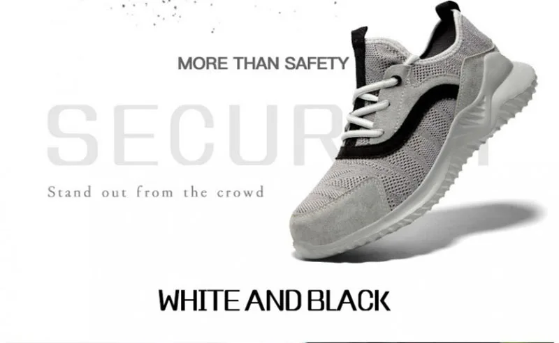 New Indestructible Men's Steel Toe Safety Boots Breathable Anti-smashing Puncture-Proof Work Shoes Welder Safety Boot Sneakers
