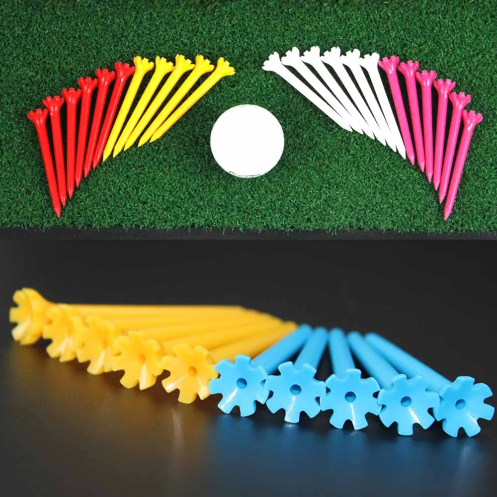 50 шт./компл. PE Пластиковые Гольф Тройники Держатель Замена вождения диапазон