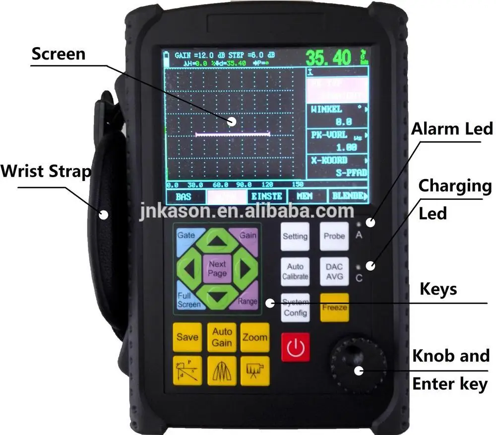 

KS650 NDT equipment/ Portable Digital Ultrasonic Metal Flaw Detector