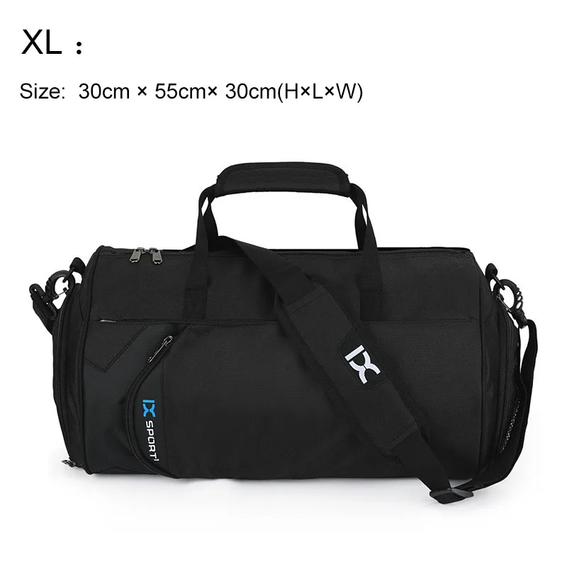Black Plus XL IX Plus XL большая спортивная сумка, сумки для фитнеса, влажная сухая спортивная сумка для женщин и мужчин, сумка для йоги, спортивная обувь, Gymtas, сумка для путешествий XA23WA - Цвет: Black Plus XL