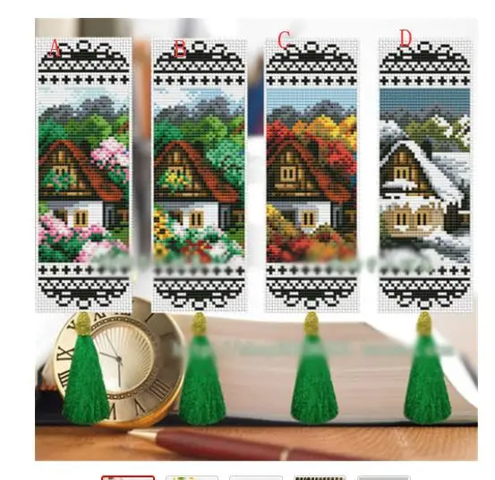 Hh Craft Стич вышивка крестиком Закладка Рождественская пластиковая ткань