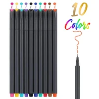 10 color fine line drawing pen set 0 38mm fineliner marker liner for journal notebook cartoon paint office planner school a6954