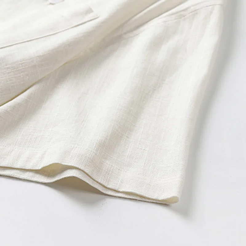 

Summer men shirts 5XL 6XL 7XL Bust 147cm cotton linen Plus size shirt men 3 colors