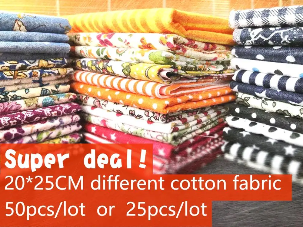 Хлопковая ткань с принтом для шитья сделай сам 20 см х 25 50 шт. в партии или