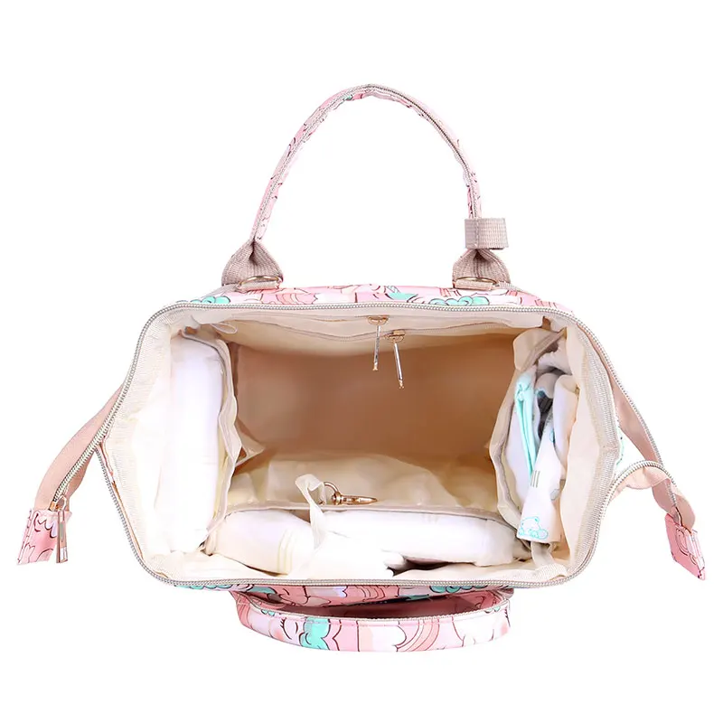 Сумка для мамы с принтом единорога вместительный рюкзак беременных сумка ухода