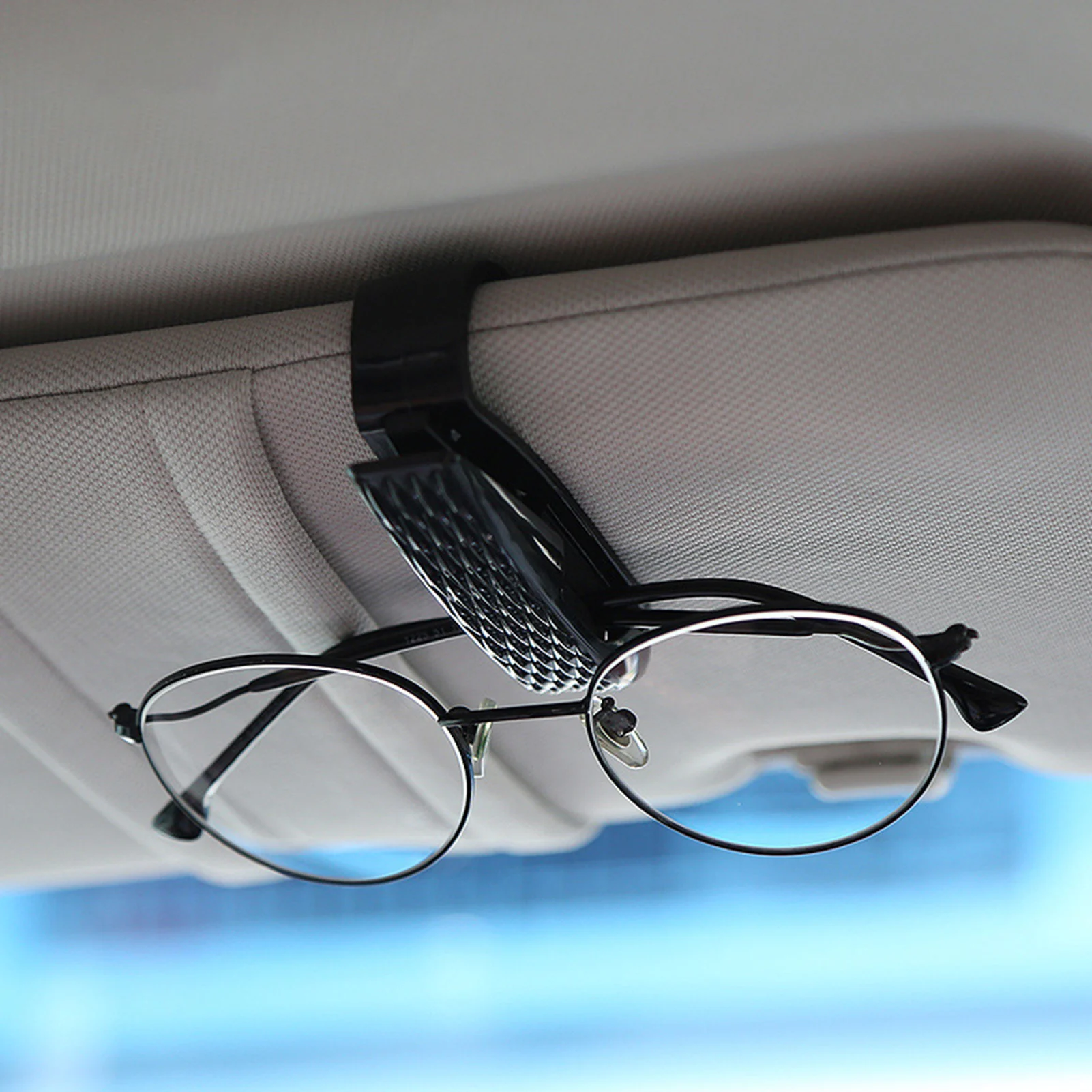 

2 Pieces Practical Car Plastic Glasses Clip Flexible Safe & Light Car Sun Visor Glasses Clip For Car Sun Visor Eyeglasses Hanger