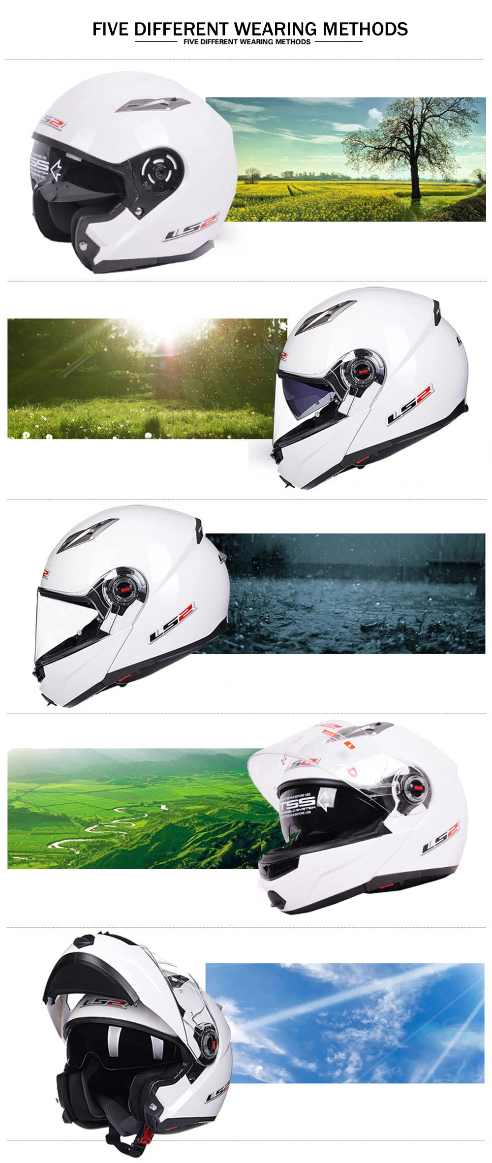 LS2 флип-ап Мото Кросс мото rcycle шлем модульный с двойным шлемом стекло черный солнцезащитный козырек capacetes para мото гоночный шлем