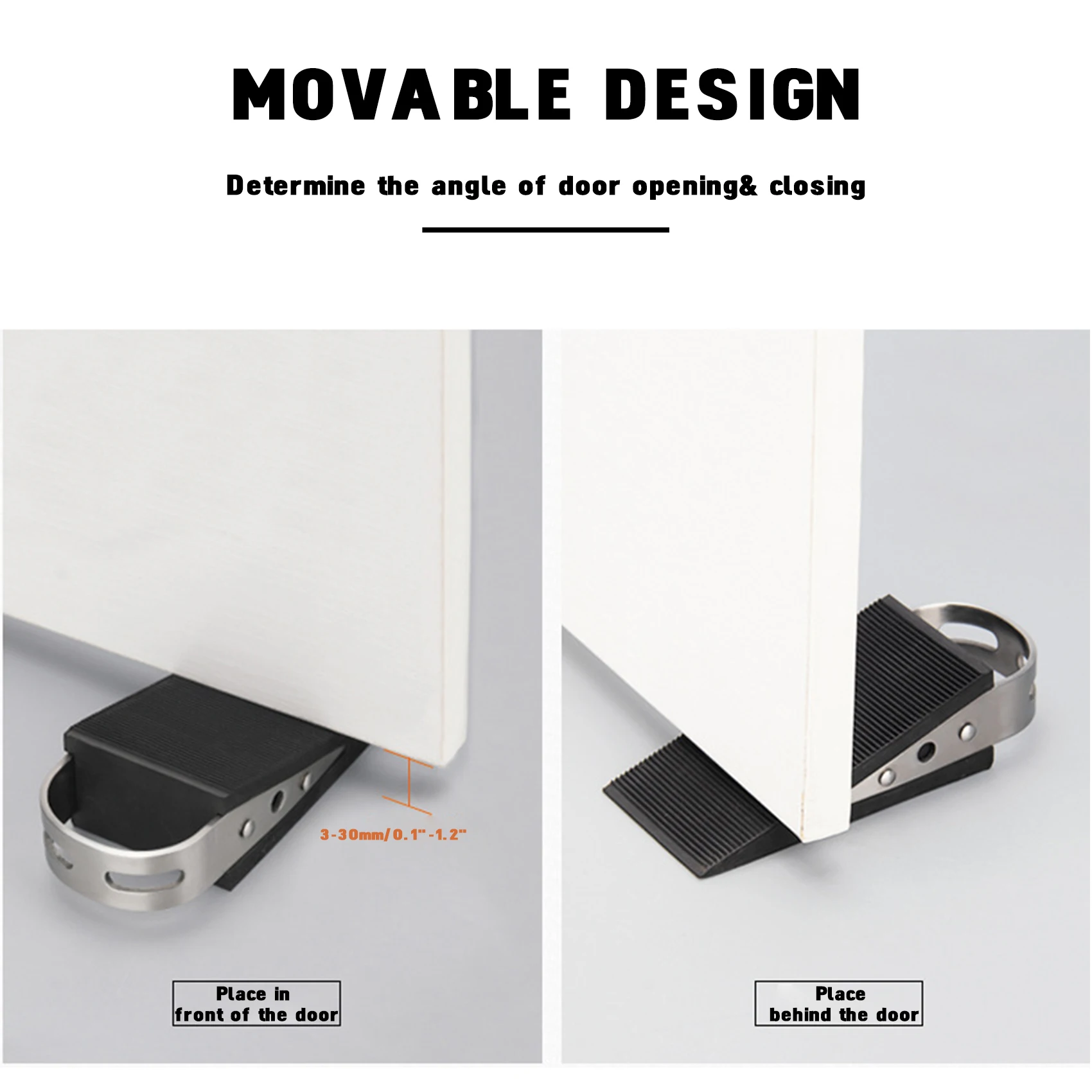 4 шт. пробка для двери металлический Ограничитель сверхмощный с клиновидным