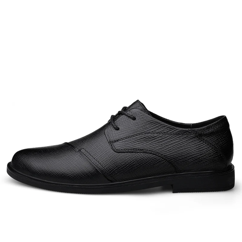 Men Derby Shoes Genuine Leather Man Shoe Black Brown Dress Formal Casual Footwear Handmade 2020 Spring Autumn New Arrival | Обувь