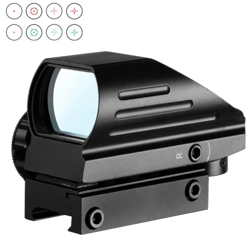Тактический прицел красный и зеленый лазер 4 голографические прицельные марки