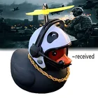 1 шт. мультяшный желтый силикагелевый маленький утка в форме велосипедных колокольчиков сияющий горный велосипед руль утка головной свет аксессуары